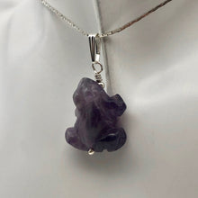 Load image into Gallery viewer, Ribbit Amethyst Frog Solid Sterling Silver Pendant 509266AMS - PremiumBead Alternate Image 7

