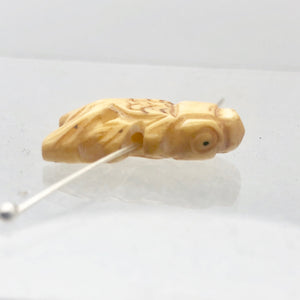 Carved Koi Gold Fish Waterbuffalo Bone Beads| 24x12x7mm| Beige | Fish | 2 Beads| - PremiumBead Alternate Image 6