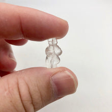 Load image into Gallery viewer, FERTILE! Carved Quartz Goddess of Willendorf Figurine | 20x10x9mm | Clear - PremiumBead Alternate Image 10
