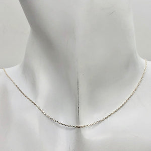 16" Italian Made 1.2 Grams Solid Sterling Silver 1mm Open Cable Chain | 16 inch| - PremiumBead Alternate Image 4