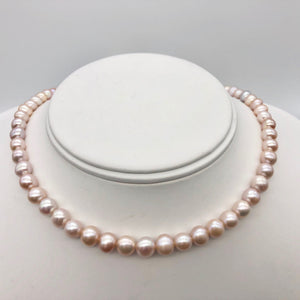 Lovely! Natural Peach Freshwater Pearl 16" Strand Graduated 6mm to 8mm 110811B - PremiumBead Alternate Image 3