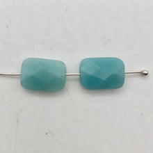 Load image into Gallery viewer, Gem Quality Faceted Amazonite 14x10x7mm Rectangle Bead Strand - PremiumBead Alternate Image 7

