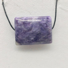 Load image into Gallery viewer, 29cts of Rare Rectangular Pillow Charoite Bead | 1 Beads | 23x17x8mm | 10872B - PremiumBead Primary Image 1
