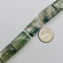 Load image into Gallery viewer, Natural graduated Green Rutilated Quartz rectangular bead strand - PremiumBead Alternate Image 6
