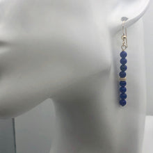 Load image into Gallery viewer, Natural AAA Lapis with 14K Rose Gold Filled Earrings | 2&quot;Long | Blue |
