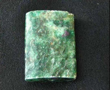 Load image into Gallery viewer, 1 Sparkling Ruby Fuschite 35x25mm Rectangle Pendant Bead 8054 - PremiumBead Alternate Image 2
