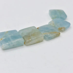 2 Unique Aquamarine Square Pendant Beads | 15x15x4mm | Blue | 2 Bead | 008145 - PremiumBead Alternate Image 3