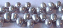 Load image into Gallery viewer, Stunning 8-10x7mm Platinum 13 Dancing Pearls 003135 - PremiumBead Primary Image 1
