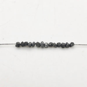 Natural Black Druzy Diamond Beads | 13 Beads | approx. 1" | 2.25x1.5mm | 10594A - PremiumBead Alternate Image 3