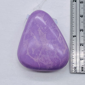 Phosphosiderite Free Form Pendant Bead | 40x34x14 mm | Lavender | 1 Bead |