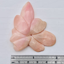 Load image into Gallery viewer, 51ct Peruvian Opal Flower Pendant Bead | 68x45x5mm | Pink | 1 Bead |
