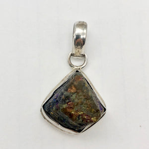 Exotic Chalcopyrite Crystal Sterling Silver Pendant! | 1 5/8x3/4" | Copper | - PremiumBead Alternate Image 5