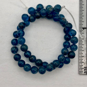 Superb 3.5mm Round Blue Apatite Bead Strand 109382 - PremiumBead Alternate Image 5