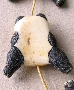 Adorable Hand Carved Panda Centerpiece Bead 10575C - PremiumBead Alternate Image 2