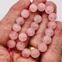 Load image into Gallery viewer, Rose Quartz 16&quot; Strand Round | 10 mm | Pink | 40 Beads |
