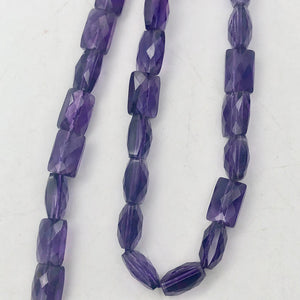 AAA Natural Amethyst Faceted Beads | 12x8x7mm | Purple | Rectangle | 2 Beads | - PremiumBead Alternate Image 7
