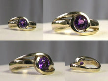 Load image into Gallery viewer, Dynamic Purple Amethyst in Solid 14Kt White Gold Ring Size 3 3/4 9982Au - PremiumBead Primary Image 1
