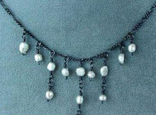Load image into Gallery viewer, Unique Antiqued Freshwater Pearl Dangle Necklace 4234 - PremiumBead Alternate Image 4
