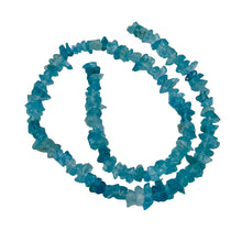 Load image into Gallery viewer, Glimmer Aqua Blue Apatite Nugget Bead Strand 109883
