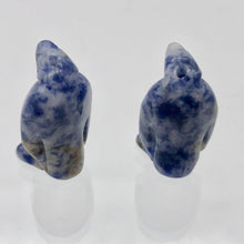 Load image into Gallery viewer, March of The Penguins 2 Carved Sodalite Beads | 21.5x12.5x11mm | Blue - PremiumBead Alternate Image 8
