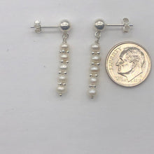 Load image into Gallery viewer, Creamy FW Pearls Sterling Silver Drop/Dangle | 1 &quot; Long| White | 1 Post Earrings
