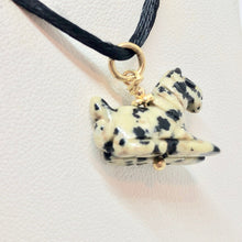 Load image into Gallery viewer, Carved Dalmatian Stone Pony 22K Vemeil Pendant! 509271DSG - PremiumBead Alternate Image 3

