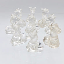 Load image into Gallery viewer, Graceful 2 Carved Quartz Giraffe Beads | 20x15x8mm | Clear - PremiumBead Alternate Image 9
