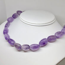 Load image into Gallery viewer, Grape Candy Amethyst Nugget Focal Bead Strand 110475B - PremiumBead Alternate Image 3
