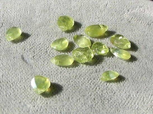 2 Rare Spring Green 5x3x1.5-6x4x2mm Chrysoberyl Briolette Beads 5527 - PremiumBead Alternate Image 2