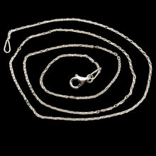 Load image into Gallery viewer, 16&quot; Italian Made 1.2 Grams Solid Sterling Silver 1mm Open Cable Chain | 16 inch|
