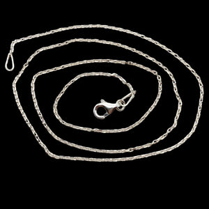 16" Italian Made 1.2 Grams Solid Sterling Silver 1mm Open Cable Chain | 16 inch|