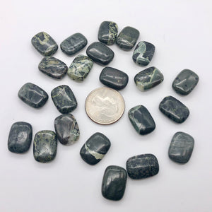 4 Wild Forest Green Sediment Stone Pendant Beads 008561 - PremiumBead Alternate Image 5