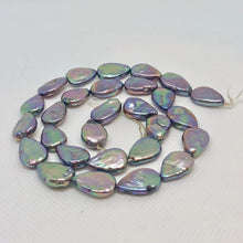 Load image into Gallery viewer, Platinum FW Teardrop Coin Pearl Strand Raindrops 108893 - PremiumBead Primary Image 1
