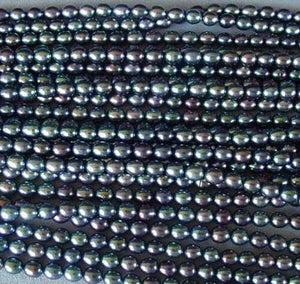 Perfect Peacock Oval FW Pearls | 6.5x5.5-6x5mm | Peacock | Oval | 20 pearls | - PremiumBead Alternate Image 6