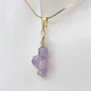 Hand Carved Amethyst Goddess of Willendorf Pendant 509287AMG - PremiumBead Alternate Image 4