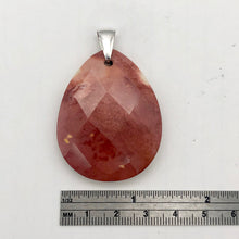 Load image into Gallery viewer, Lava Lamp Natural Faceted Mookaite Sterling Silver Pendant | 45x35x8mm | Red | - PremiumBead Alternate Image 4
