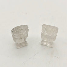 Load image into Gallery viewer, 2 Wisdom Carved Quartz Owl Beads - PremiumBead Primary Image 1
