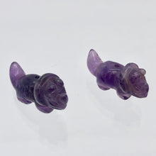 Load image into Gallery viewer, Dinosaur 2 Carved Amethyst Triceratops Beads | 22x11x7.5mm | Purple - PremiumBead Alternate Image 3
