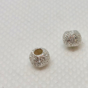 8 Star Dust 3mm Shimmering Silver Round Beads 007845 - PremiumBead Alternate Image 2