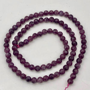 Madagascar Lepidolite Round Stone | 4mm | Purple lilac | 93 Bead(s) |