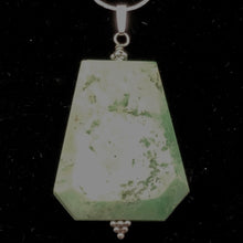 Load image into Gallery viewer, Chrysoprase Flat Nugget Sterling Silver Drop Pendant | 2 1/4&quot; Long | Green |
