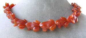 Prosperity Hand Carved Red Aventurine Frog Beads | 22x16x9mm | Red - PremiumBead Alternate Image 2