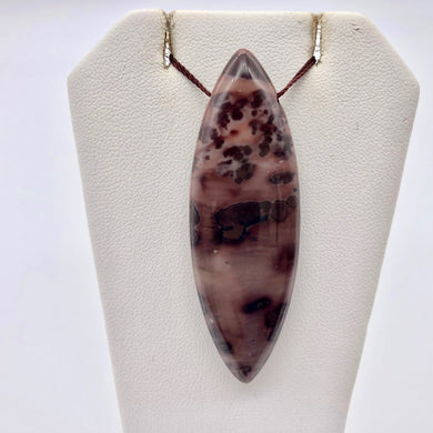 1 Glorious Red Apache Jasper Marquis Art Pendant Bead 008281 - PremiumBead Primary Image 1