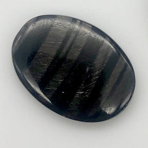 Hypersthene 14Kgf Pendant |1 3/4 inch long | Silver-black | Oval | 1 Pendant | - PremiumBead Alternate Image 12