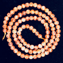 Load image into Gallery viewer, Sunstone Strand Round Beads | 4 mm | Orange | 98 Beads |
