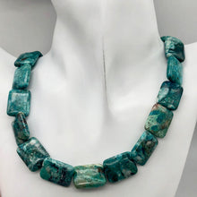 Load image into Gallery viewer, Natural Chrysocolla Rectangle 20x15x7mm Bead Strand - PremiumBead Alternate Image 7
