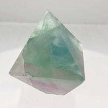Load image into Gallery viewer, Multi-hue standing Natural Fluorite Pyramid | 35x26x25mm | Green/Purple | - PremiumBead Alternate Image 4
