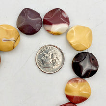 Load image into Gallery viewer, So Sexy! Wavy Disc Mookaite 16x5mm Bead Strand!! - PremiumBead Alternate Image 7
