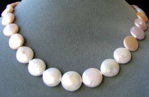 Amazing Natural Multi-Hue FW Coin Pearl Strand 104757A - PremiumBead Primary Image 1