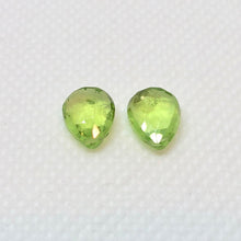 Load image into Gallery viewer, Peridot Faceted Briolette Beads Matched Pair - PremiumBead Primary Image 1
